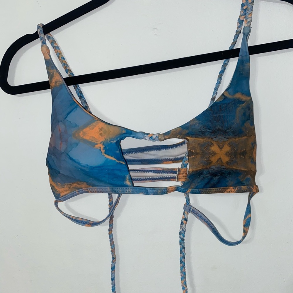 Multi color swim suit top